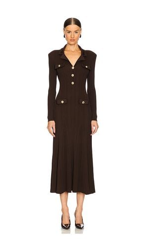 Viscose Rib Knit Midi Dress in . Taglia M, S - self-portrait - Modalova