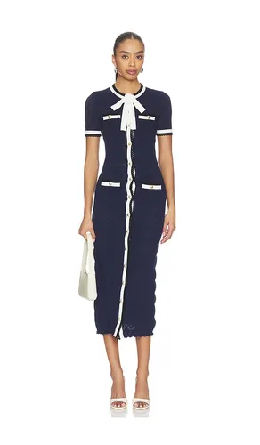 Pointelle Knit Midi Dress in . - size S (also in XS) - self-portrait - Modalova
