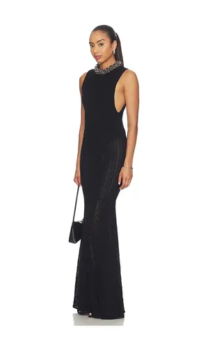 Beaded Pointelle Knit Maxi Dress in . Size L. Also in M, S, XS - self-portrait - Modalova
