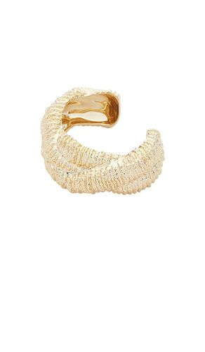 Textured Gold Twisted Cuff in - self-portrait - Modalova