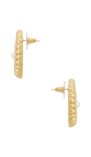OHRRINGE GOLD PEARL SHELL EARRINGS in - self-portrait - Modalova