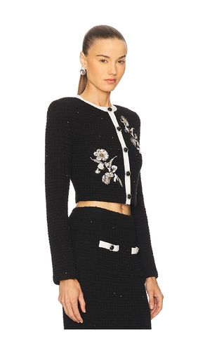 Floral Textured Knit Jacket in . Taglia L. Also in M - self-portrait - Modalova