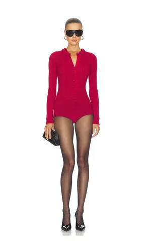 Flower Knit Playsuit in . Size L. Also in M, S, XS - self-portrait - Modalova