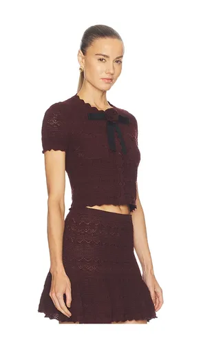 Pointelle Knit Top in . Size M. Also in S - self-portrait - Modalova