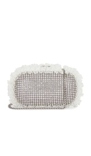 X Christopher Kane Crystal Lace Detail Clutch in Metallic - self-portrait - Modalova