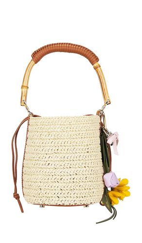 Soft Raffia Bucket Bag in - self-portrait - Modalova