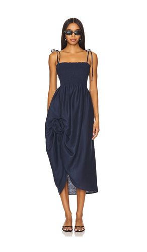 Atlanta Linen Strap Dress With Rose Detail in . - size L (also in M, S) - Sleeper - Modalova