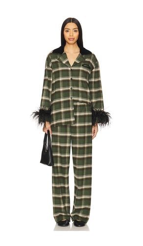 Checked Cotton-Flannel Set With Detachable Feathers in . - size S (also in XS) - Sleeper - Modalova