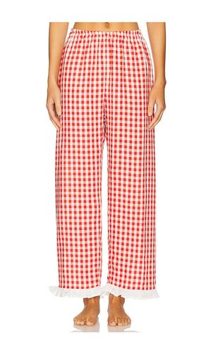 Puff Linen Bloomer Lounge Pant in Red. - size L (also in S, XS) - Sleeper - Modalova