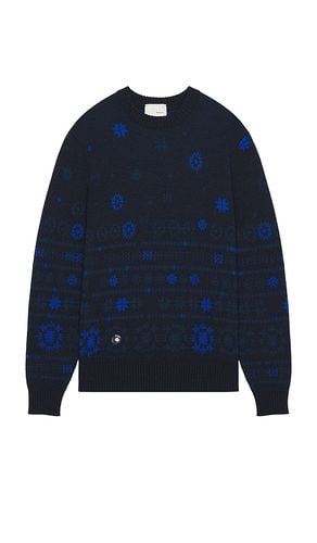 The Deconstructed Fairisle Sweater in Blue. - size L (also in M, XL/1X) - Sheep Inc. - Modalova