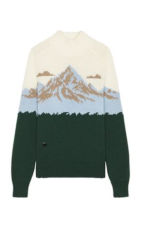The Mountain Detail High Neck Sweater in Blue. - size L (also in M, S) - Sheep Inc. - Modalova