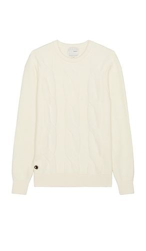 The Cable Crewneck Sweater in Cream. - size L (also in M, S, XL/1X) - Sheep Inc. - Modalova