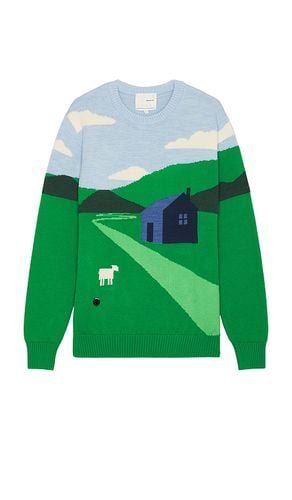 The Sheepscape Crewneck Sweater in Green. - size L (also in M, S) - Sheep Inc. - Modalova