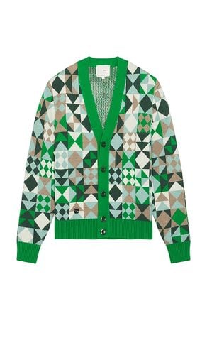 The Patchwork Cardigan in Green. - size L (also in M, S) - Sheep Inc. - Modalova