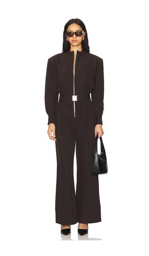 Vera Heavy Crepe Jumpsuit in Brown. - size L (also in M, S, XS) - SER.O.YA - Modalova