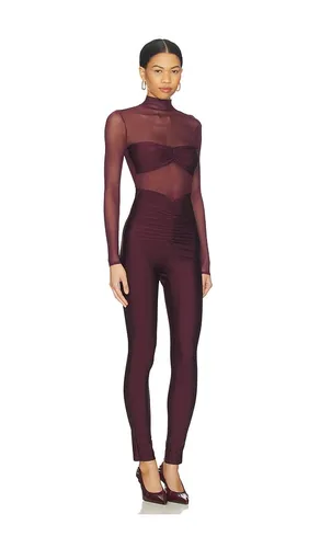 Brietta Catsuit in Wine. - size L (also in M, S) - SEROYA - Modalova