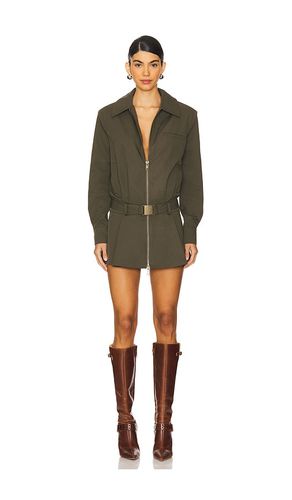 Sanders Twill Bomber Jacket Dress in Olive. - size L (also in M, S, XL, XS) - SER.O.YA - Modalova