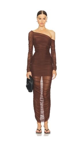 Chantae Mesh Dress in Chocolate. - size S (also in XS, XXS) - SER.O.YA - Modalova