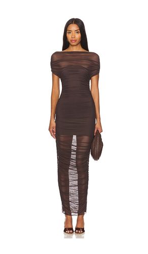 Noel Off Shoulder Mesh Midi Dress in . Size L. Also in M, XS - SEROYA - Modalova
