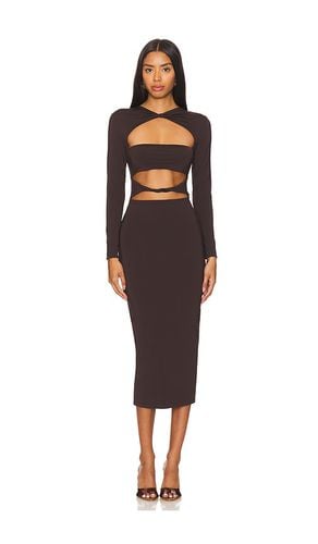 Karma Midi Dress in Chocolate. - size L (also in M, S) - SER.O.YA - Modalova