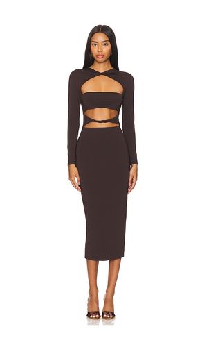 Karma Midi Dress in Chocolate. - size L (also in M) - SER.O.YA - Modalova