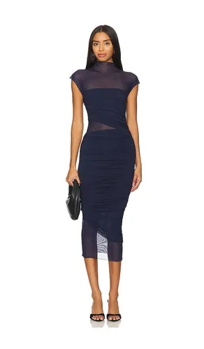 Tabitha Mesh Ruched Midi Dress in . Size XS. Also in M, XL - SEROYA - Modalova
