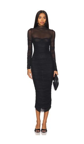 Trina Mesh Ruched Midi Dress in . Size S. Also in XS - SEROYA - Modalova
