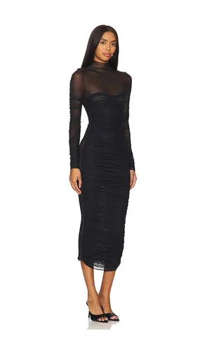 Trina Mesh Ruched Midi Dress in . - size XS (also in S) - SEROYA - Modalova