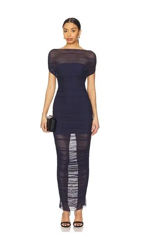 Noel Mesh Midi Dress in Navy. - size S (also in XS, XXS) - SEROYA - Modalova