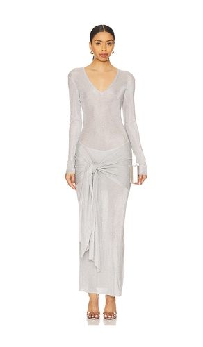 Ashera Metallic Knit Dress in Metallic , grey. - size L (also in M, S, XL, XS) - SER.O.YA - Modalova