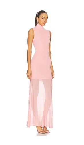 Amine Knit Maxi Dress in Pink. - size M (also in S, XS) - SEROYA - Modalova