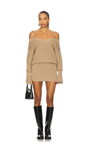 Barbara Dress in Beige. - size M (also in S, XL) - SEROYA - Modalova
