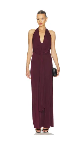 Kayla Maxi Dress in Burgundy. - size L (also in S) - SEROYA - Modalova