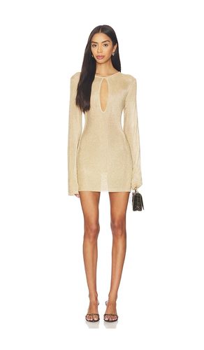 Emeri Metallic Knit Mini Dress in Metallic . - size S (also in M, L) - SEROYA - Modalova