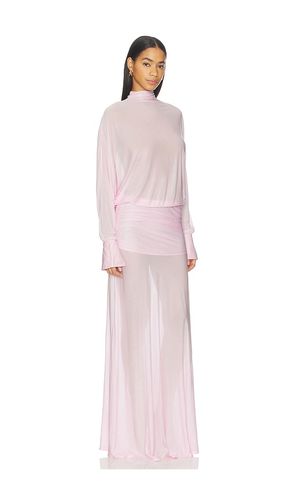 Swan Maxi Dress in Pink. - size M (also in XL) - SEROYA - Modalova