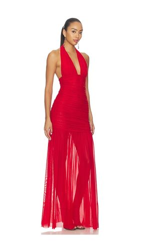 Teghan Mesh Dress in Red. - size L (also in M, S, XL, XS) - SEROYA - Modalova