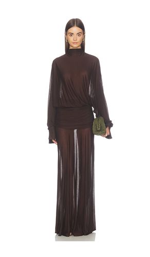 Swan Maxi Dress in Brown. - size L (also in M, S, XS, XXS) - SEROYA - Modalova