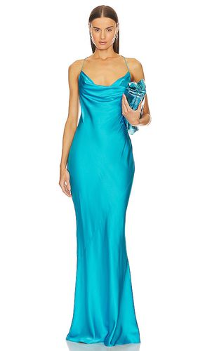 Massimo Silk Gown in Teal. - size S (also in XL) - SER.O.YA - Modalova