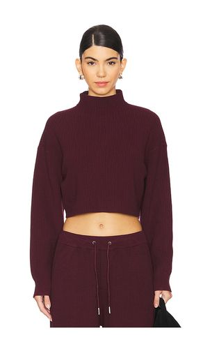 Carmen Mid Cropped Sweater in Wine. - size L (also in M, S, XL) - SER.O.YA - Modalova