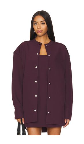 Ali Heavy Crepe Shacket in Wine. - size L (also in M, S, XL, XS, XXS) - SER.O.YA - Modalova