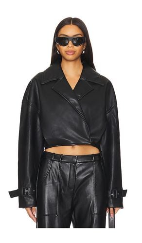 Koda Vegan Leather Cropped Trench in . - size M (also in S, XS) - SER.O.YA - Modalova