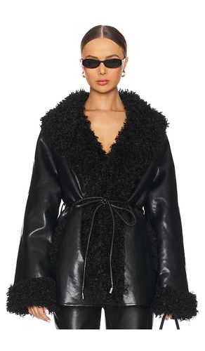 Roxanne Faux Fur Leather Coat in . - size L (also in M) - SER.O.YA - Modalova