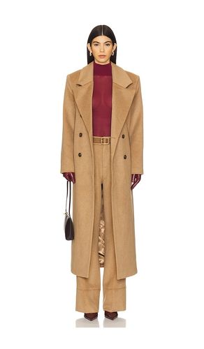 Leche Wool Coat in Tan. - size L (also in M, XL, XS) - SER.O.YA - Modalova