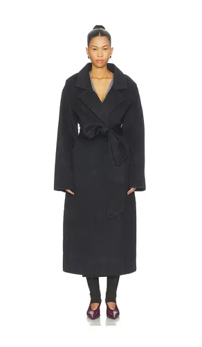 Lyli Wool Coat in Charcoal. - size S (also in XS) - SEROYA - Modalova