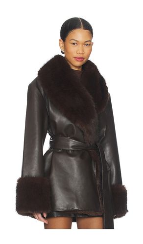 Daly Leather Coat in . Taglia L. Also in M, S, XS, XXS - SEROYA - Modalova