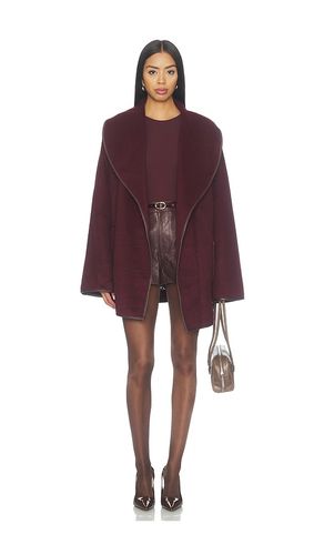 Dulcetta Wool Coat With Leather Piping in . Size L. Also in M, S, XS, XXS - SEROYA - Modalova