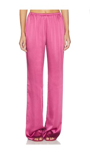 Lillian Satin Pant in Blush. - size L (also in M, S, XS, XXS) - SEROYA - Modalova