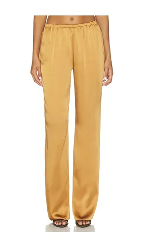 Lillian Satin Pant in Yellow. - size M (also in S, XS, XXS) - SEROYA - Modalova