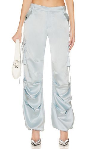 Lai Satin Cargo Pant in Baby Blue. - size M (also in S) - SER.O.YA - Modalova