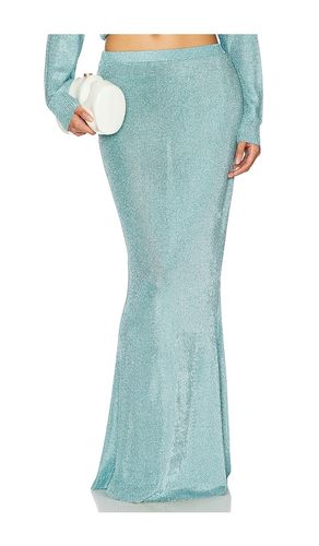 Harmony Metallic Knit Skirt in Bue. - size L (also in M, S, XS, XXS) - SEROYA - Modalova